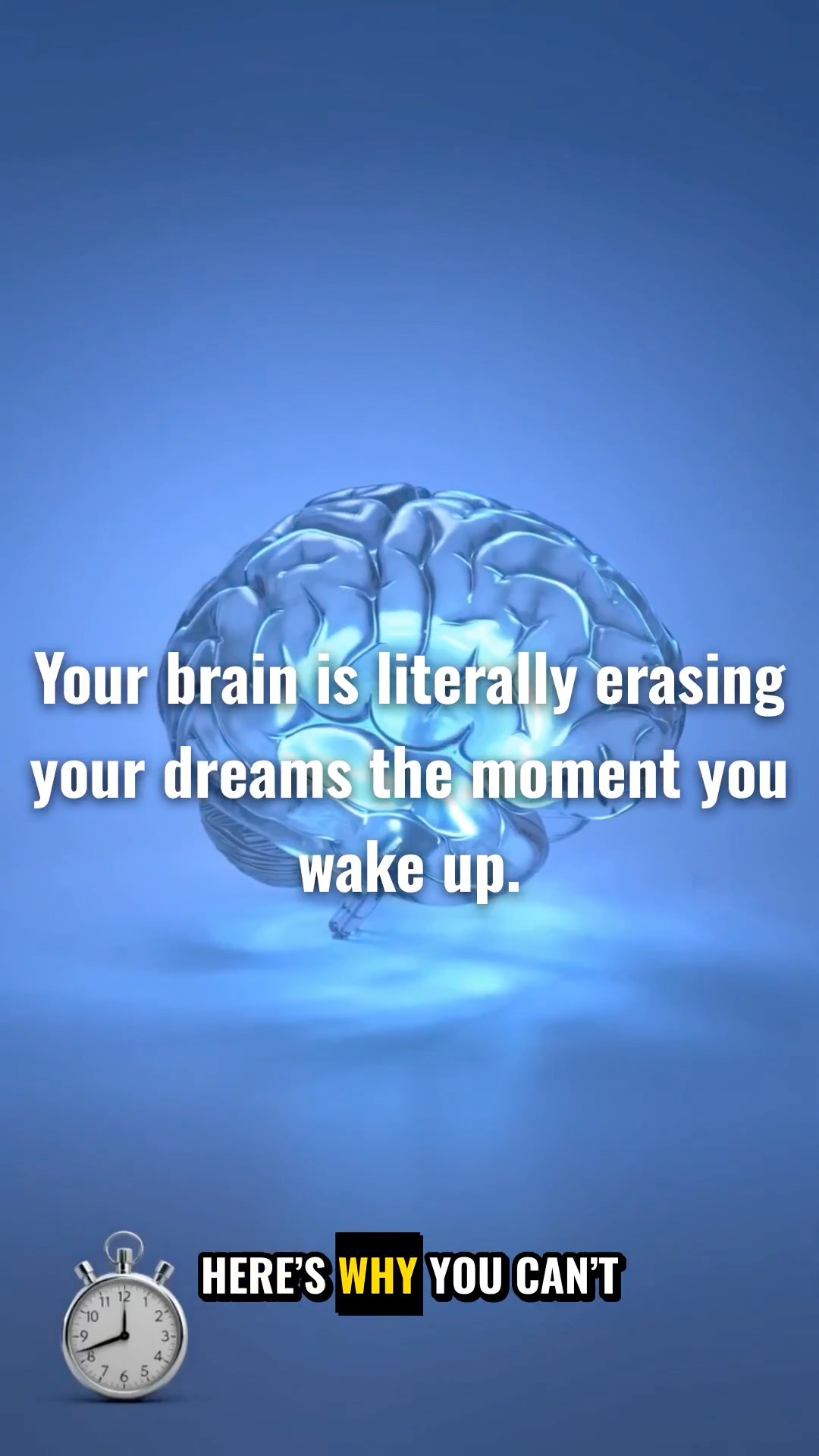 Why you can't remember your dreams